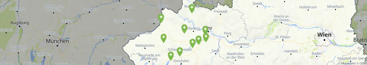 Kartenansicht für Apotheken-Notdienste in der Nähe von Pötting (Gemeinde, Oberösterreich) (162)